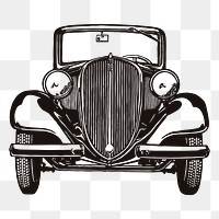 Classic car png sticker, vehicle illustration on transparent background. Free public domain CC0 image.