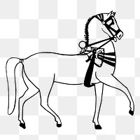 Horse png sticker animal illustration, transparent background. Free public domain CC0 image.