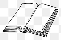Book png sticker education illustration, transparent background. Free public domain CC0 image.
