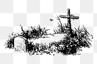 Grave png sticker illustration, transparent background. Free public domain CC0 image