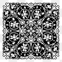 PNG elegant square decorative sticker illustration, transparent background. Free public domain CC0 image