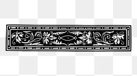 Victorian divider  png sticker illustration, transparent background. Free public domain CC0 image