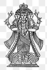 Mahadeva png, Hindu god sticker illustration, transparent background. Free public domain CC0 image