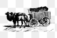 Wagon cart png sticker illustration, transparent background. Free public domain CC0 image