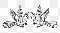 Bird crest png sticker illustration, transparent background. Free public domain CC0 image