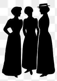 Talking ladies png sticker illustration, transparent background. Free public domain CC0 image