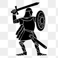 Viking warrior png sticker illustration, transparent background. Free public domain CC0 image