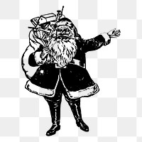 Christmas Santa png sticker illustration, transparent background. Free public domain CC0 image