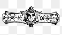 Decorative divider png sticker illustration, transparent background. Free public domain CC0 image