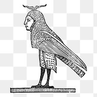 Mythical bird png sticker illustration, transparent background. Free public domain CC0 image.