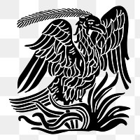 Mythical phoenix png sticker illustration, transparent background. Free public domain CC0 image.