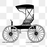 Carriage png sticker illustration, transparent background. Free public domain CC0 image.