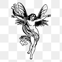 Fairy png sticker illustration, transparent background. Free public domain CC0 image.