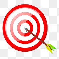 Dartboard png sticker, sport equipment illustration on transparent background. Free public domain CC0 image.