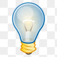 Light bulb png sticker, environment illustration on transparent background. Free public domain CC0 image.