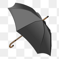 Umbrella png sticker, object illustration on transparent background. Free public domain CC0 image.