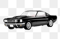 Classic car png sticker, vehicle illustration on transparent background. Free public domain CC0 image.