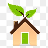 Green house png sticker, environment illustration on transparent background. Free public domain CC0 image.