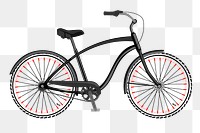 Bicycle png sticker, vehicle illustration on transparent background. Free public domain CC0 image.