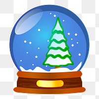 Snow globe png sticker, object illustration on transparent background. Free public domain CC0 image.