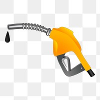 Fuel nozzle png sticker, environment illustration on transparent background. Free public domain CC0 image.