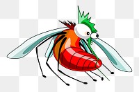 Mosquito png sticker, insect illustration on transparent background. Free public domain CC0 image.