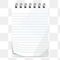 Note paper png sticker, stationery illustration on transparent background. Free public domain CC0 image.