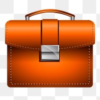 Leather bag png sticker, fashion illustration on transparent background. Free public domain CC0 image.