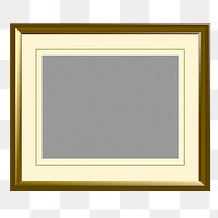 Picture frame png sticker, object illustration on transparent background. Free public domain CC0 image.