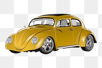 Classic car png sticker, vehicle illustration on transparent background. Free public domain CC0 image.