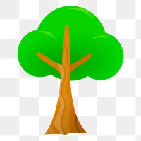 Tree png sticker, botanical illustration on transparent background. Free public domain CC0 image.