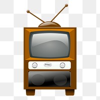 Television png sticker illustration, transparent background. Free public domain CC0 image.