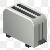 Toaster png sticker, object illustration, transparent background. Free public domain CC0 image