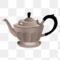 Kettle png sticker illustration, transparent background. Free public domain CC0 image.