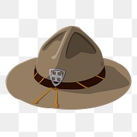 Hat png sticker illustration, transparent background. Free public domain CC0 image.