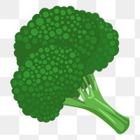 Broccoli png sticker, vegetable illustration, transparent background. Free public domain CC0 image