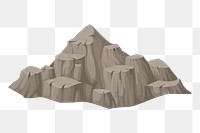 Mountain png sticker illustration, transparent background. Free public domain CC0 image