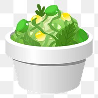 Coleslaw salad png sticker, food illustration, transparent background. Free public domain CC0 image