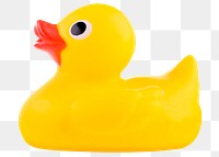 Rubber duck png sticker, object image on transparent background