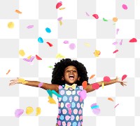 Kid's party png sticker, transparent background