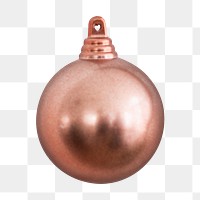 Christmas bauble png decoration sticker, transparent background