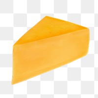 Cheese png sticker, dairy product image on transparent background