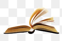 Open book png sticker, reading image on transparent background