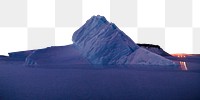 Iceberg png border, transparent background