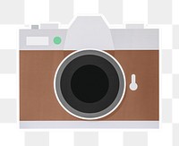 Film camera png sticker, transparent background