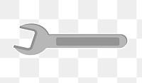 Wrench png sticker, transparent background