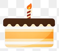 Birthday cake png sticker, transparent background