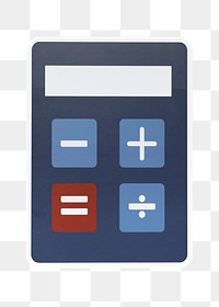 Calculator png sticker, transparent background