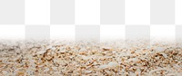 Beach sand png border, transparent background