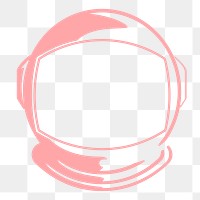 Astronaut helmet png sticker, transparent background